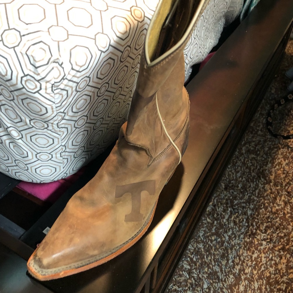 Cowboy Boots with Tennessee T stamped on them